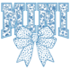 DTF "Blue foral mama &mini" DTF "Blue foral mama &mini"