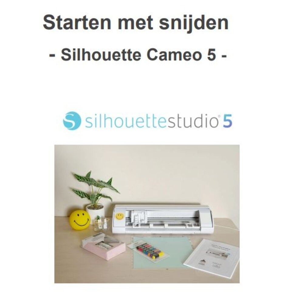 Starten met snijden - Cameo 5 Starten met snijden - Cameo 5