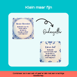 Onderzetter voor JUF of MEESTER