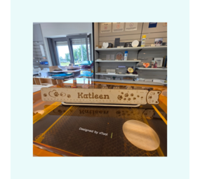 Houten Meetlat met personalisatie Houten Meetlat met personalisatie