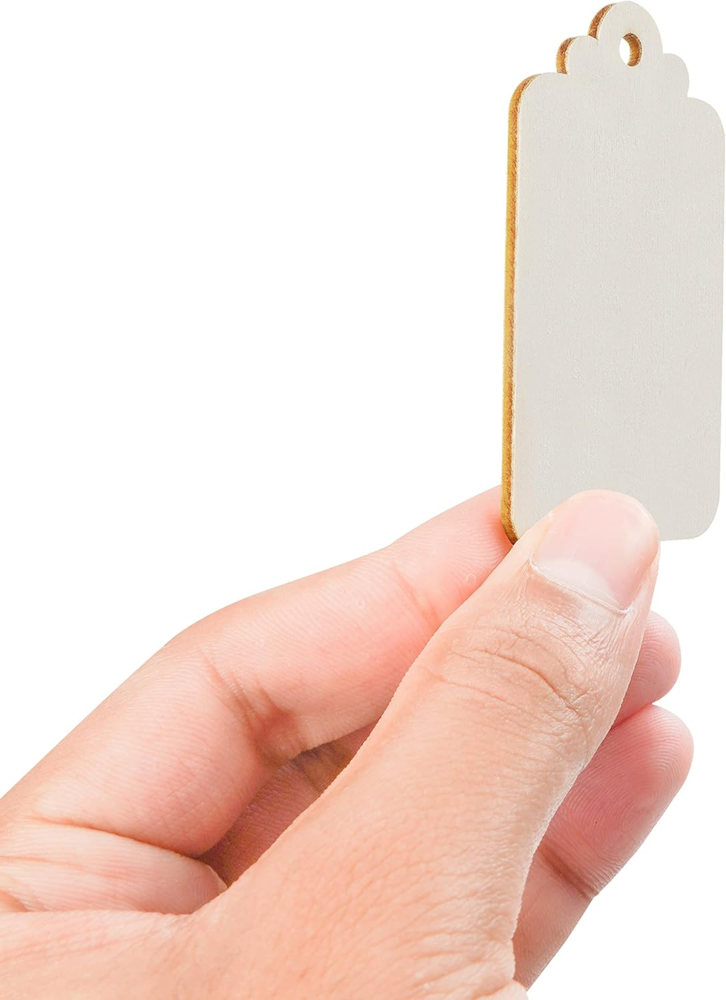 Houten Blanco Labels met koordje Houten Blanco Labels met koordje