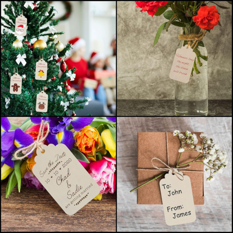 Houten Blanco Labels met koordje Houten Blanco Labels met koordje