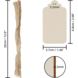 Houten Blanco Labels met koordje Houten Blanco Labels met koordje