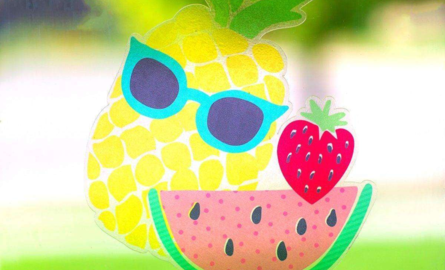 DIY Zomerse raamstickers – met printbare statische vinyl van Silhouette