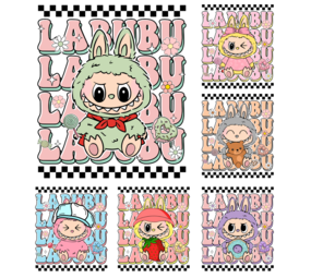 Textieltransfer -DTF Labubu Cozy Series Textieltransfer -DTF Labubu Cozy Series