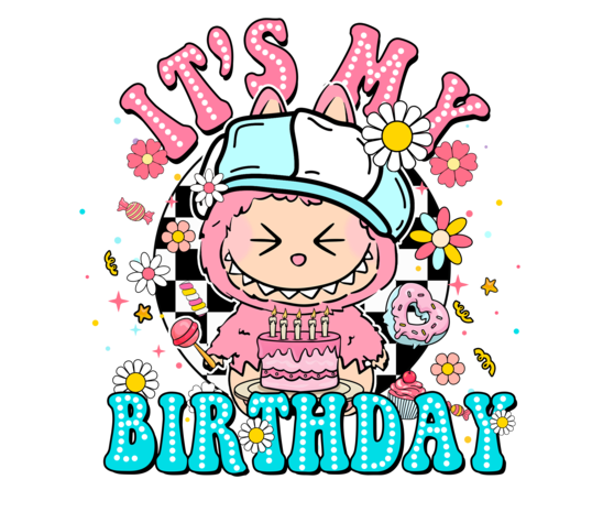 DTF Labubu Birthday DTF Labubu Birthday