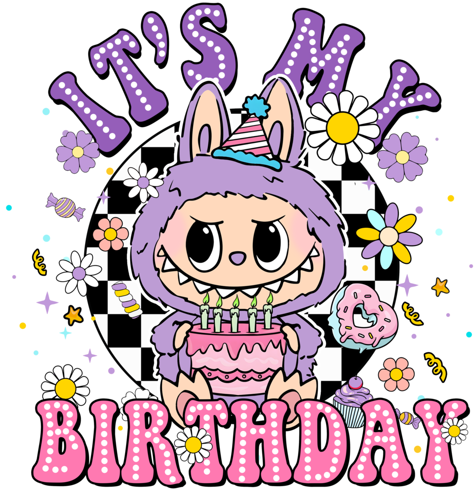 DTF Labubu Birthday DTF Labubu Birthday