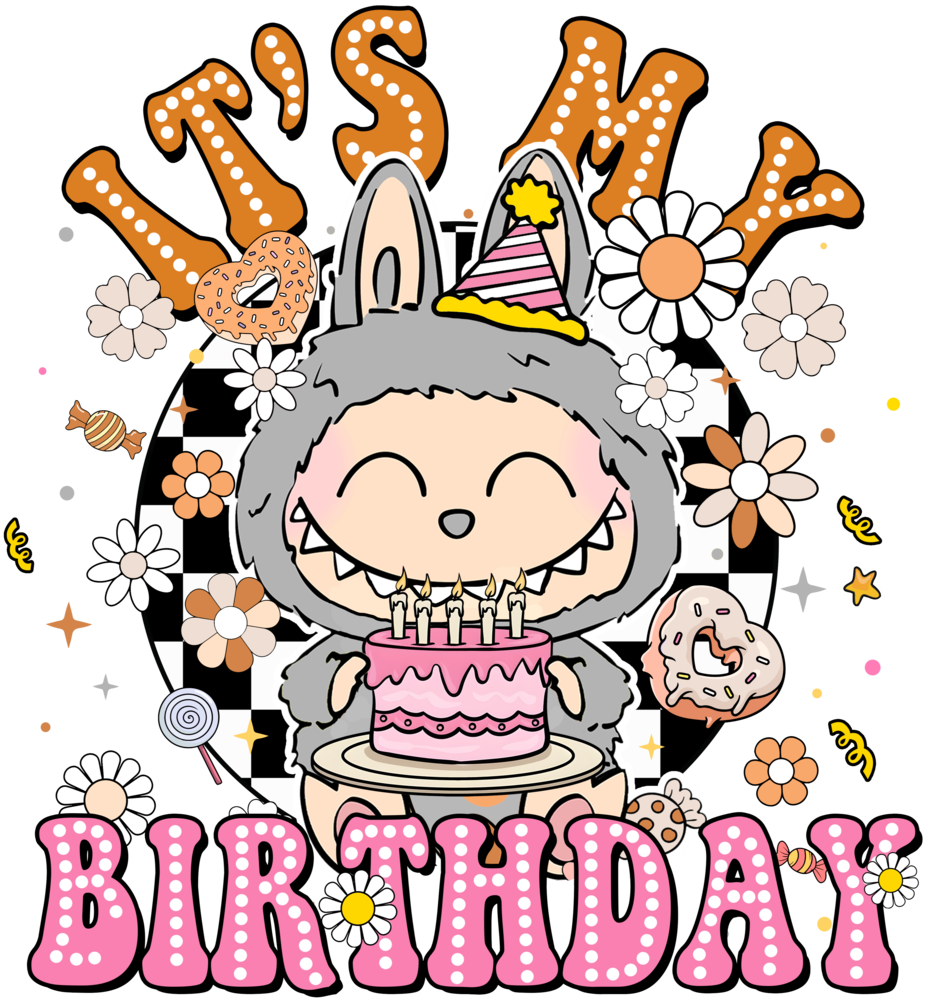 DTF Labubu Birthday DTF Labubu Birthday