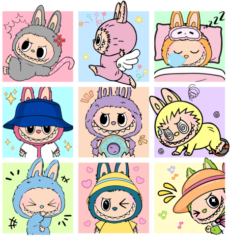 DTF Labubu Friends DTF Labubu Friends