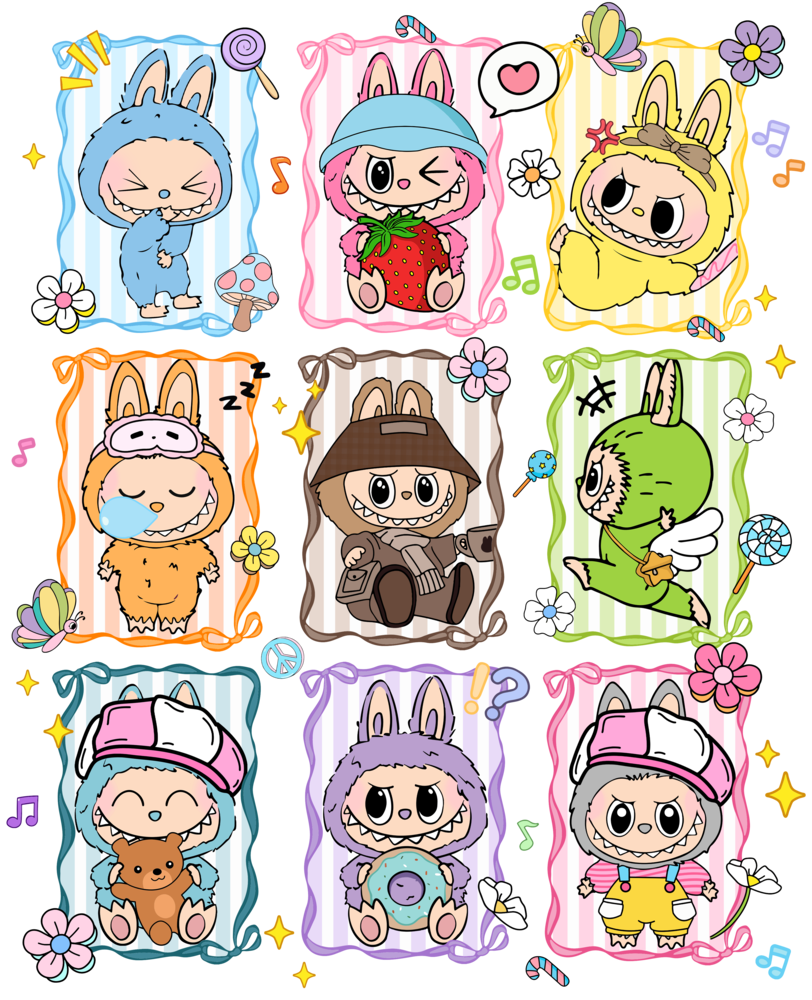 DTF Labubu Friends DTF Labubu Friends