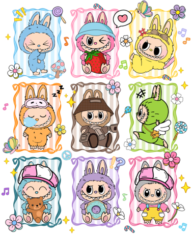 DTF Labubu Friends DTF Labubu Friends