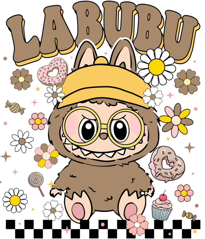 DTF Labubu Flower Series DTF Labubu Flower Series