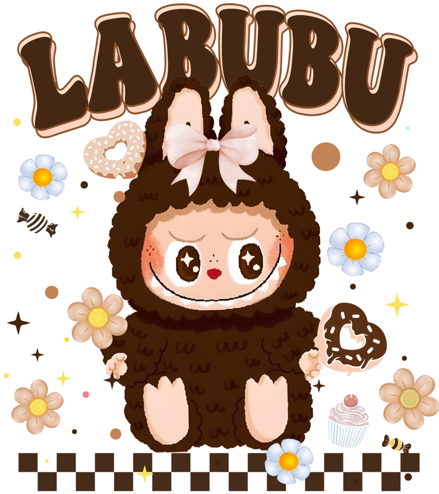 DTF Labubu Flower Series DTF Labubu Flower Series