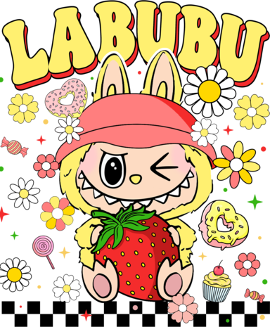 DTF Labubu Flower Series DTF Labubu Flower Series