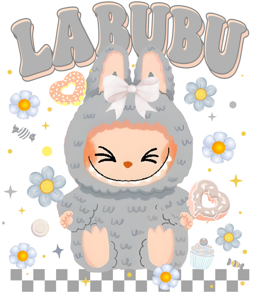 DTF Labubu Flower Series DTF Labubu Flower Series