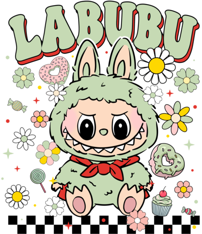 DTF Labubu Flower Series DTF Labubu Flower Series