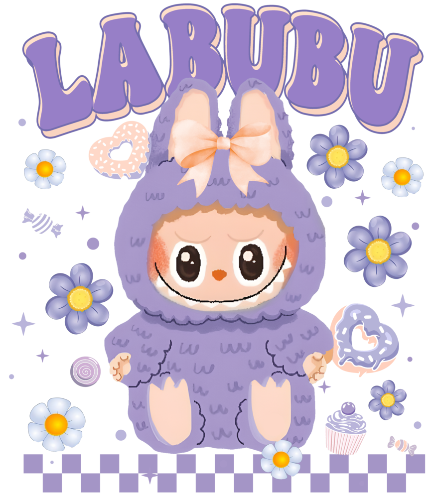 DTF Labubu Flower Series DTF Labubu Flower Series