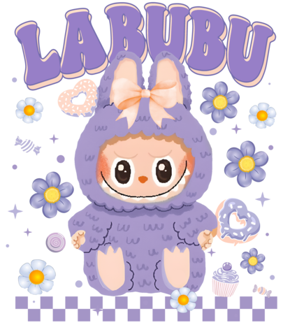 DTF Labubu Flower Series DTF Labubu Flower Series