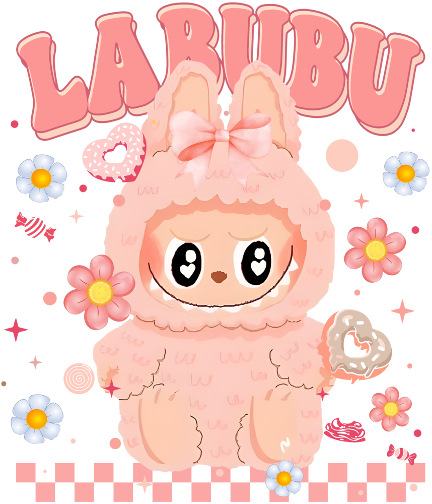 DTF Labubu Flower Series DTF Labubu Flower Series