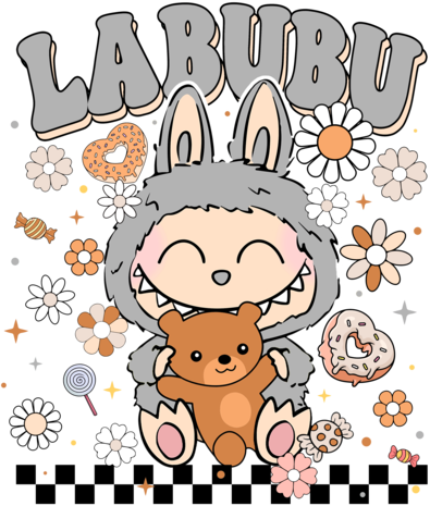 DTF Labubu Flower Series DTF Labubu Flower Series