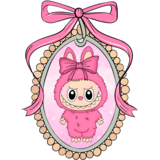 Textieltransfer -Labubu Portraits