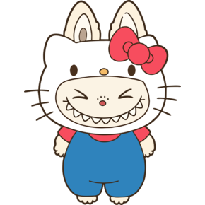 Labubu Hello Kitty Labubu Hello Kitty