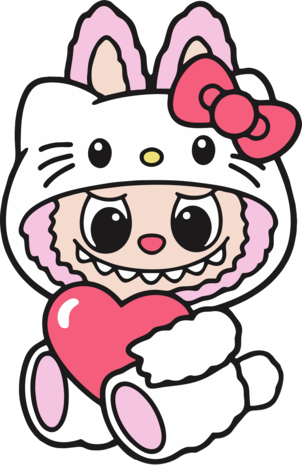 DTF Labubu Hello Kitty DTF Labubu Hello Kitty