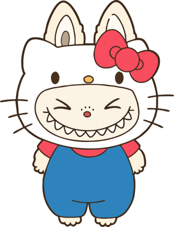 DTF Labubu Hello Kitty DTF Labubu Hello Kitty