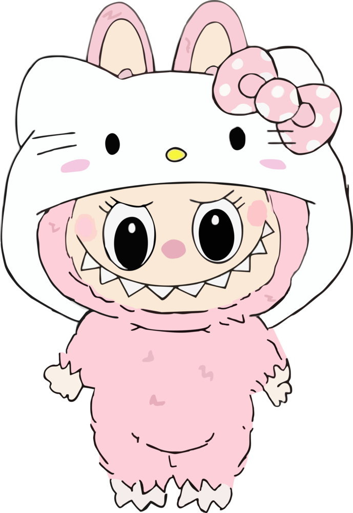 DTF Labubu Hello Kitty DTF Labubu Hello Kitty