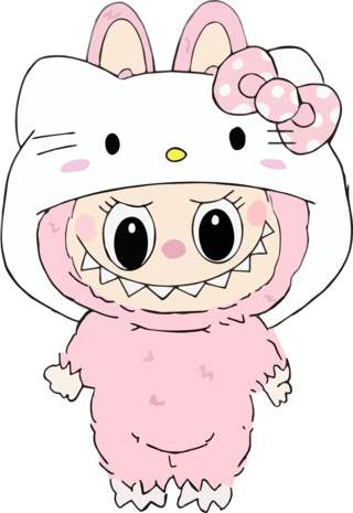 DTF Labubu Hello Kitty DTF Labubu Hello Kitty