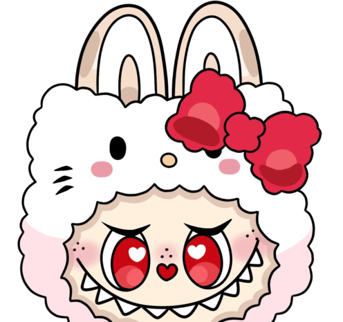 DTF Labubu Hello Kitty DTF Labubu Hello Kitty