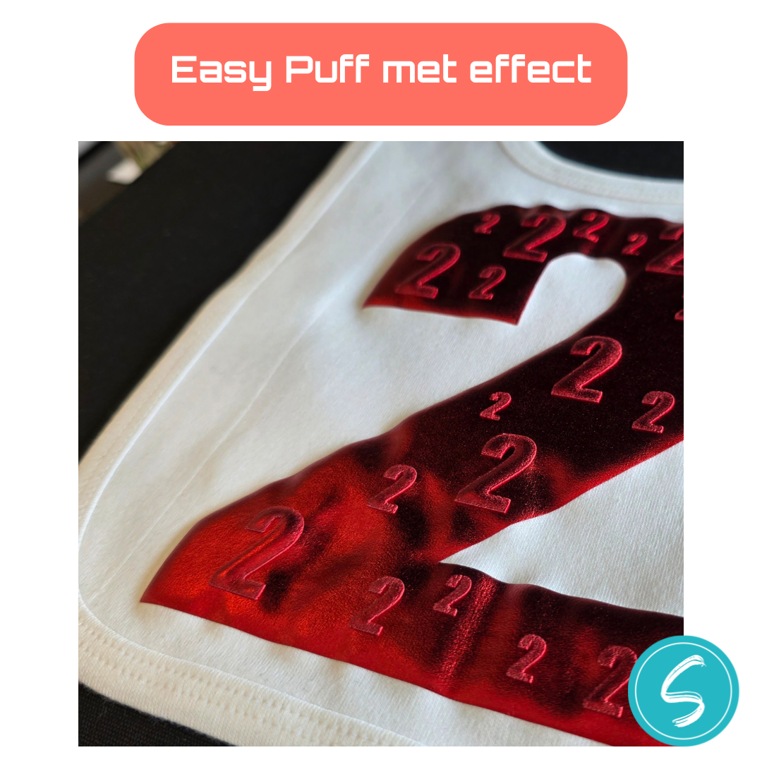 Easy Puff Metallic met een twist: spelen met sjablonen Easy Puff Metallic met een twist: spelen met sjablonen