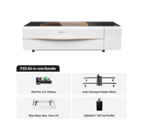 xTool P2S 55W Desktop CO2 Laser CutterAll-In-One Bundle xTool P2S 55W Desktop CO2 Laser CutterAll-In-One Bundle