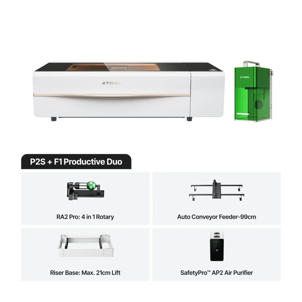 xTool P2S + F1 Productive Duo
