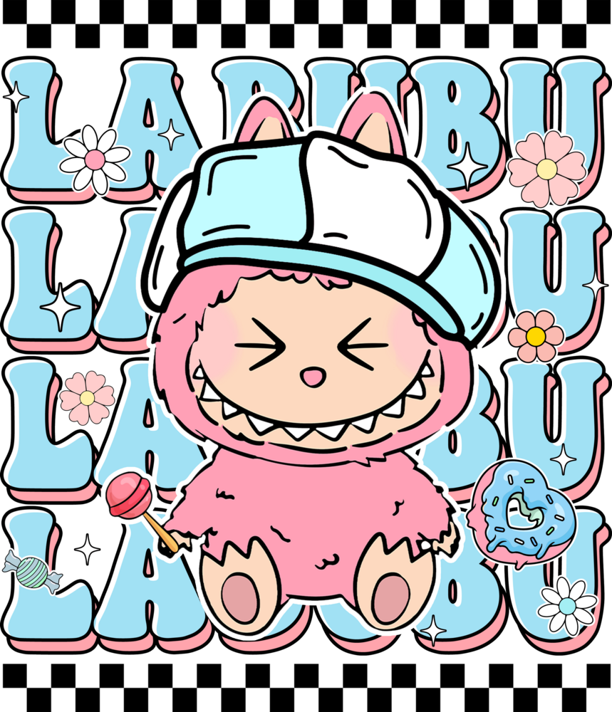 DTF met Labubu (16 of 22 cm)v