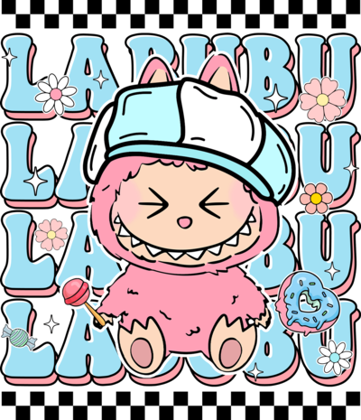 DTF met Labubu (16 of 22 cm)v