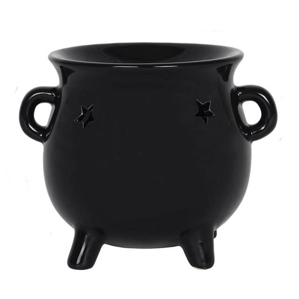 Zwarte ketel Halloween-oliebrander en wasverwarmer Zwarte ketel Halloween-oliebrander en wasverwarmer