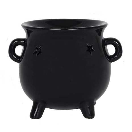 Zwarte ketel Halloween-oliebrander en wasverwarmer Zwarte ketel Halloween-oliebrander en wasverwarmer
