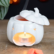 Witte Pompoen Oliebrander en wasverwarmer Witte Pompoen Oliebrander en wasverwarmer