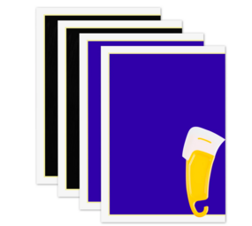 xTool Black & Blue Laser Engraving Marking Paper – Set van 4 xTool Black & Blue Laser Engraving Marking Paper – Set van 4