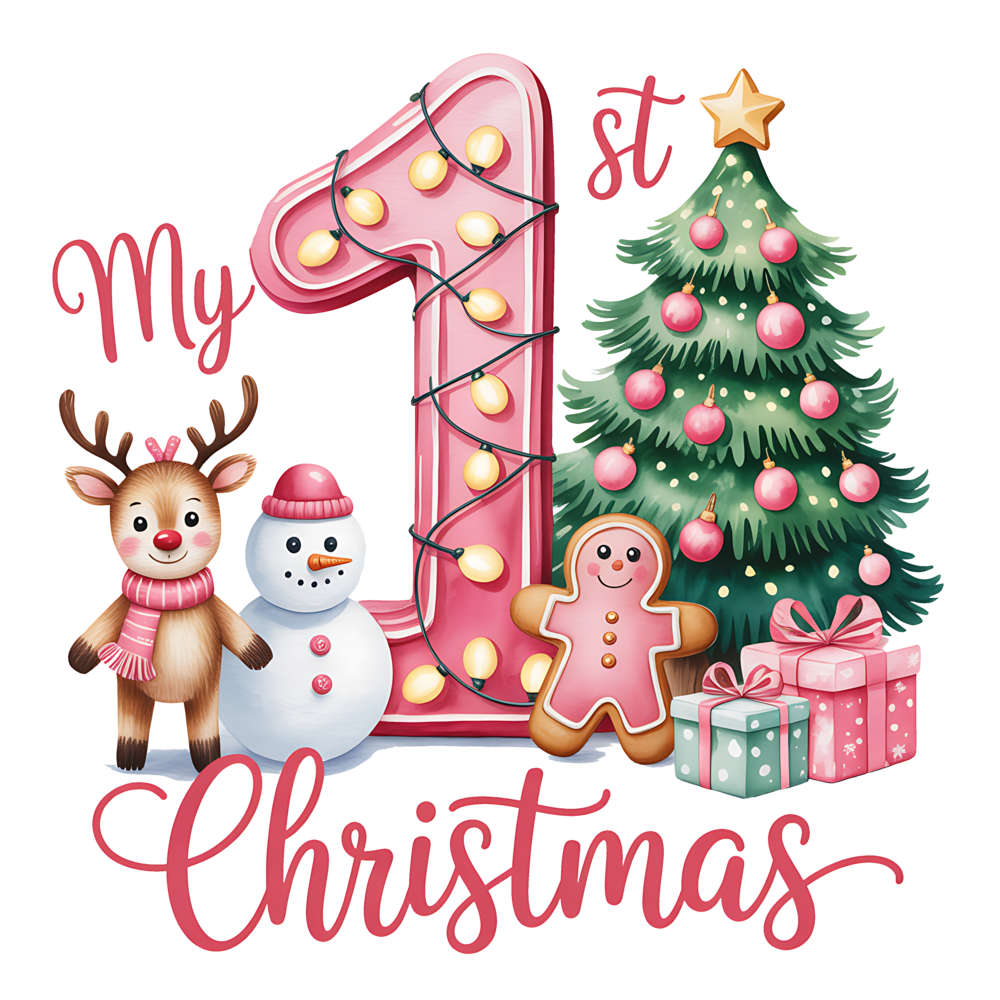 DTF "My first Christmas" DTF "My first Christmas"