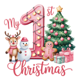 DTF "My first Christmas" DTF "My first Christmas"