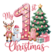 DTF "My first Christmas" DTF "My first Christmas"
