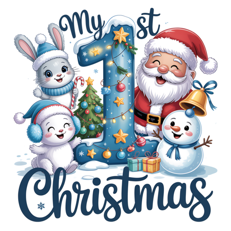 DTF "My first Christmas" DTF "My first Christmas"