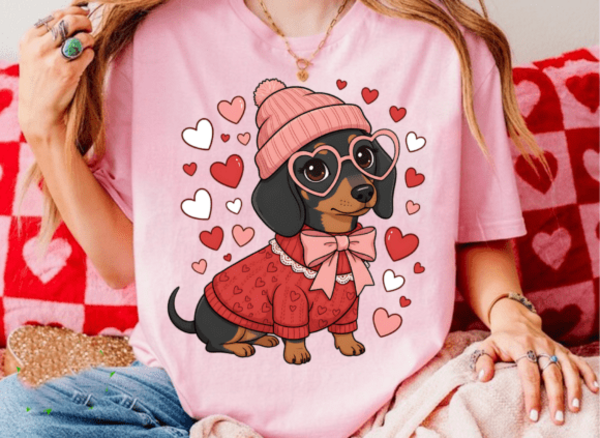 DTF "Teckel Valentijn"