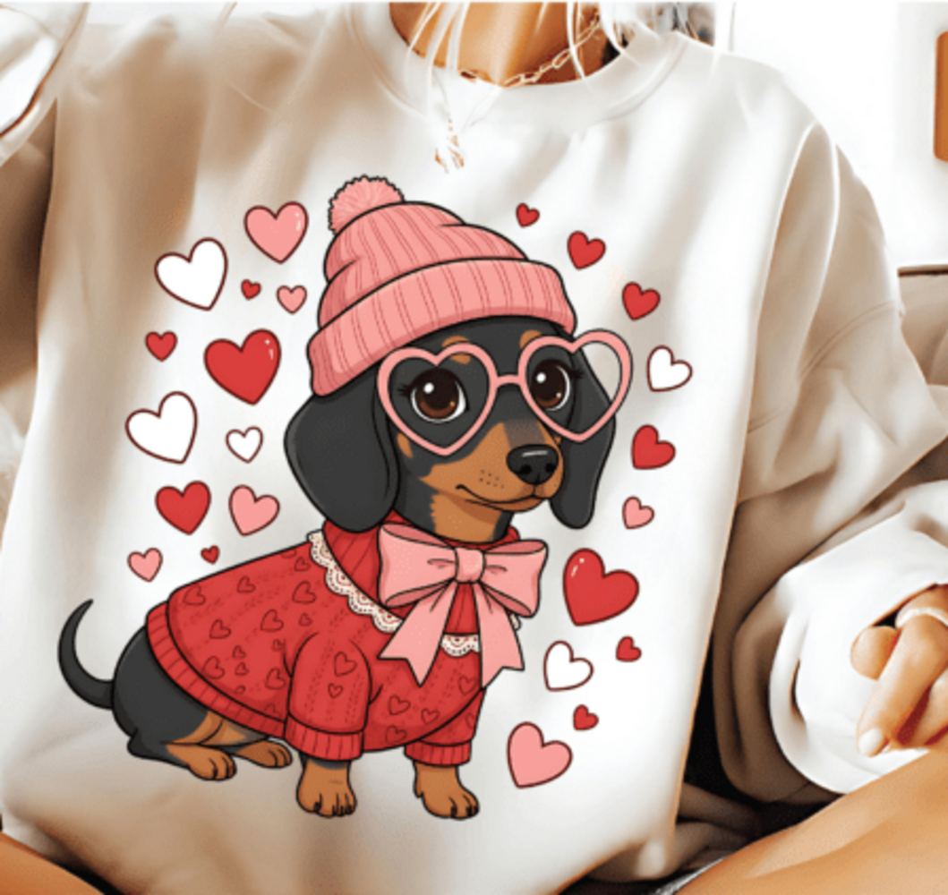 DTF "Teckel Valentijn"