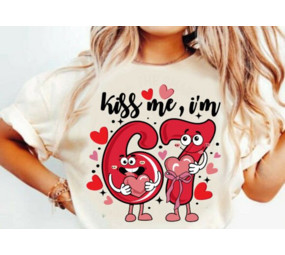 DTF "Kiss me, I'm viral 6 7"