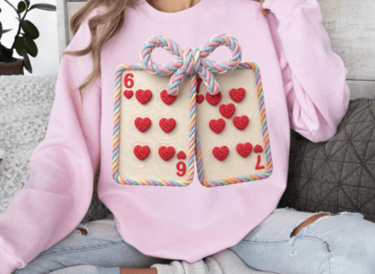 DTF "Valentijn 67  Faux Yarn"