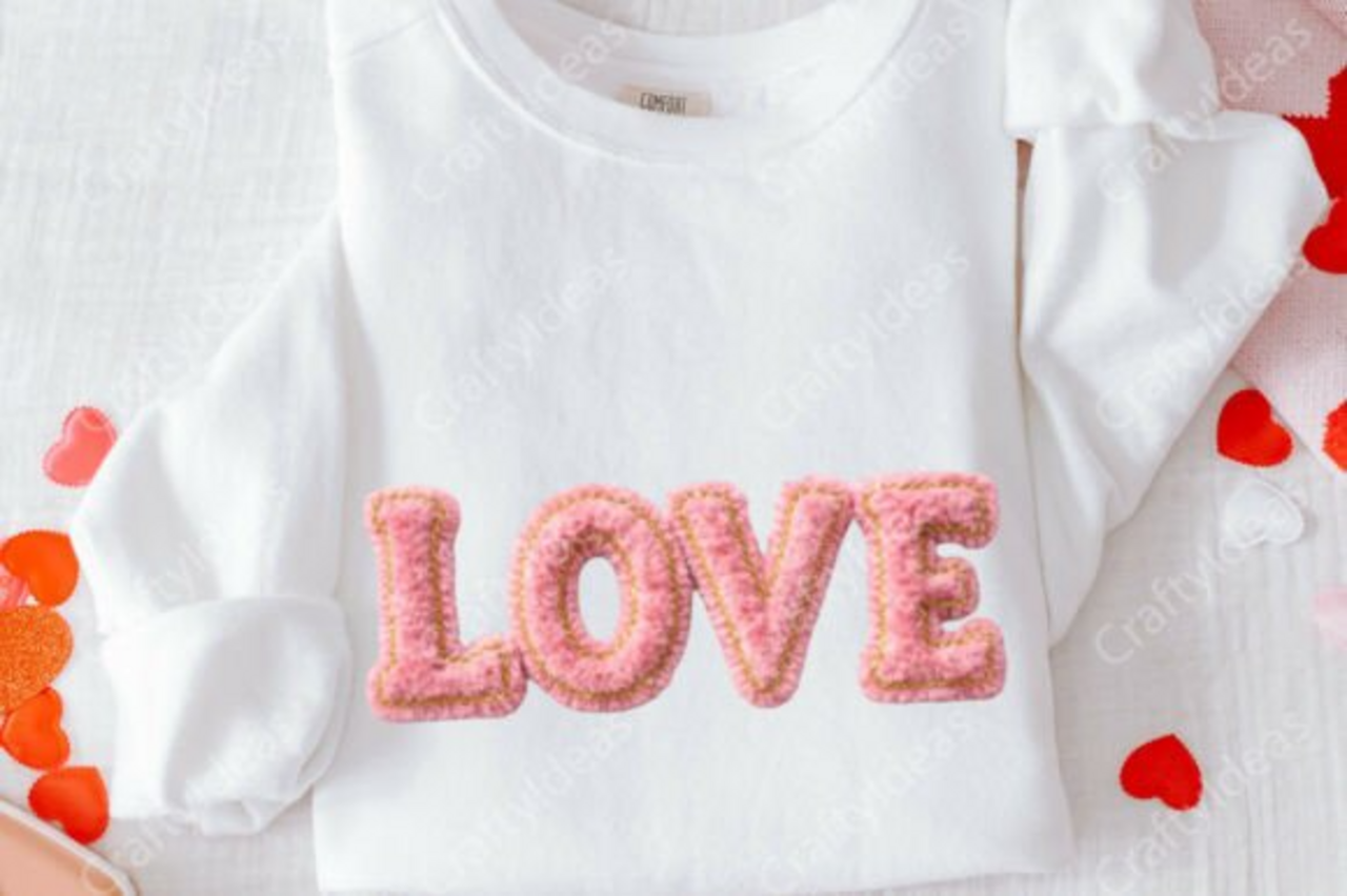 DTF "Faux Yarn LOVE"