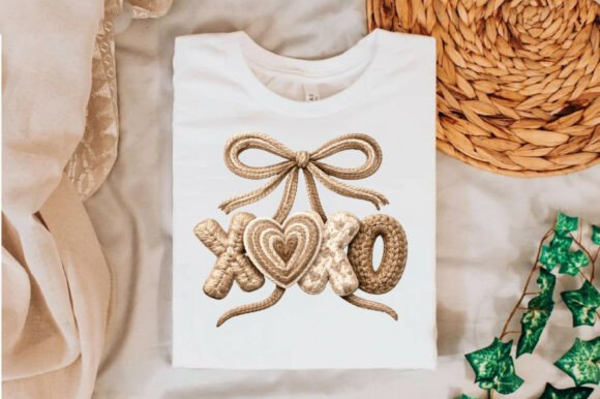 DTF "Faux Yarn RETRO VALENTINE"